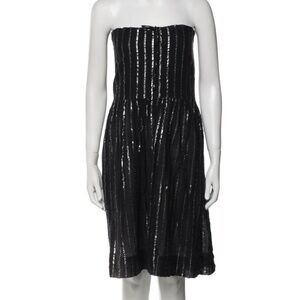 Étoile Isabel Marant Black and Silver Strapless Mini Dress or Maxi Skirt